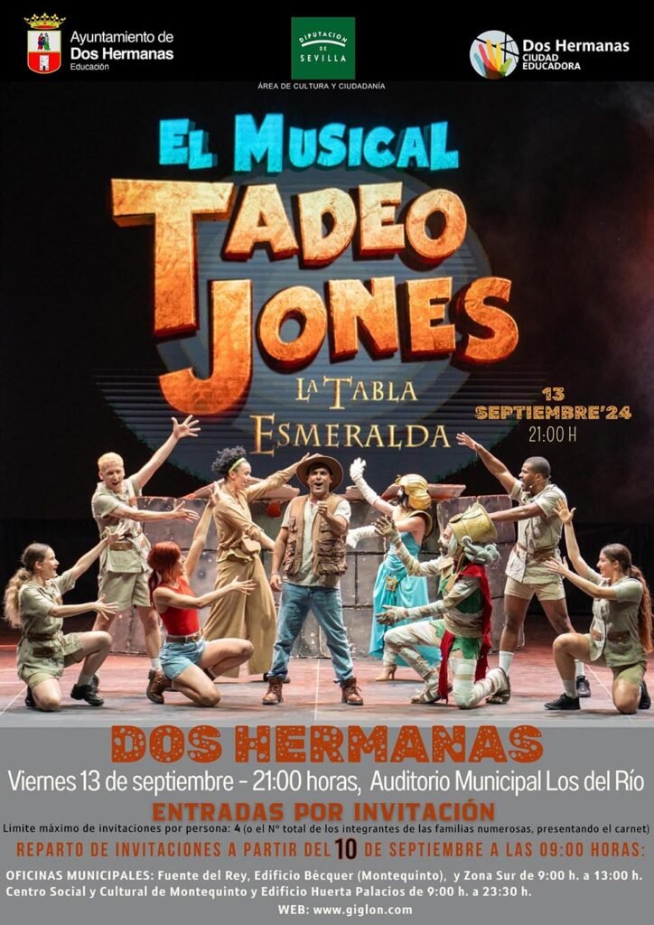 Espectáculo musical: Tadeo Jones. La tabla esmeralda