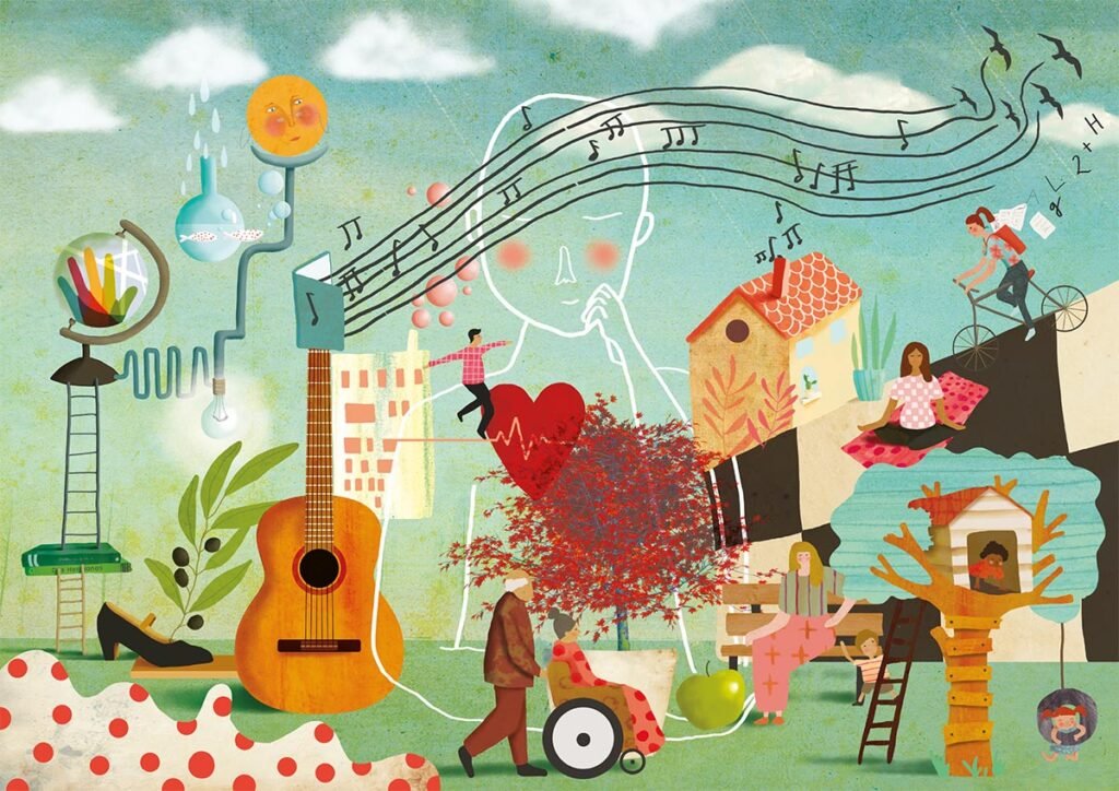 “La ciudad como laboratorio de aprendizaje, ciudadanía y transformación social”. La obra, que se presentó oficialmente el pasado 26 de septiembre en el evento de Inauguración del Curso Escolar, está realizada por la artista Zuriñe Aguirre, @zu.aguirre.