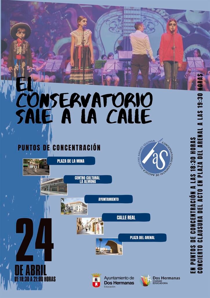 El Conservatorio Maestro Andrés Segovia lleva su música a las calles de Dos Hermanas