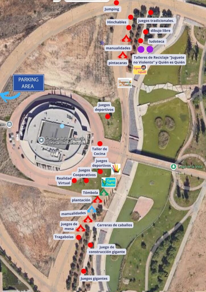 Jugamos en Familia - Mapa de actividades