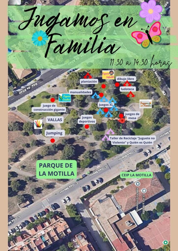 Jugamos en Familia - 26 de abril de 2026 - Mapa de actividades