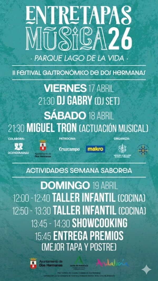 Semana Saborea abre las inscripciones para dos talleres infantiles de comida saludable en EntreTapas 2026