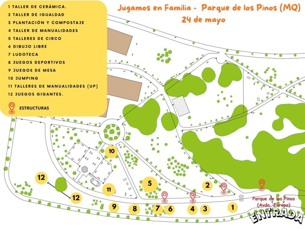 Jugamos en Familia - 24 de mayo de 2026 - Mapa de actividades
