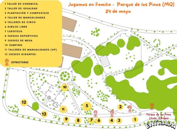 Jugamos en Familia - 24 de mayo de 2026 - Mapa de actividades