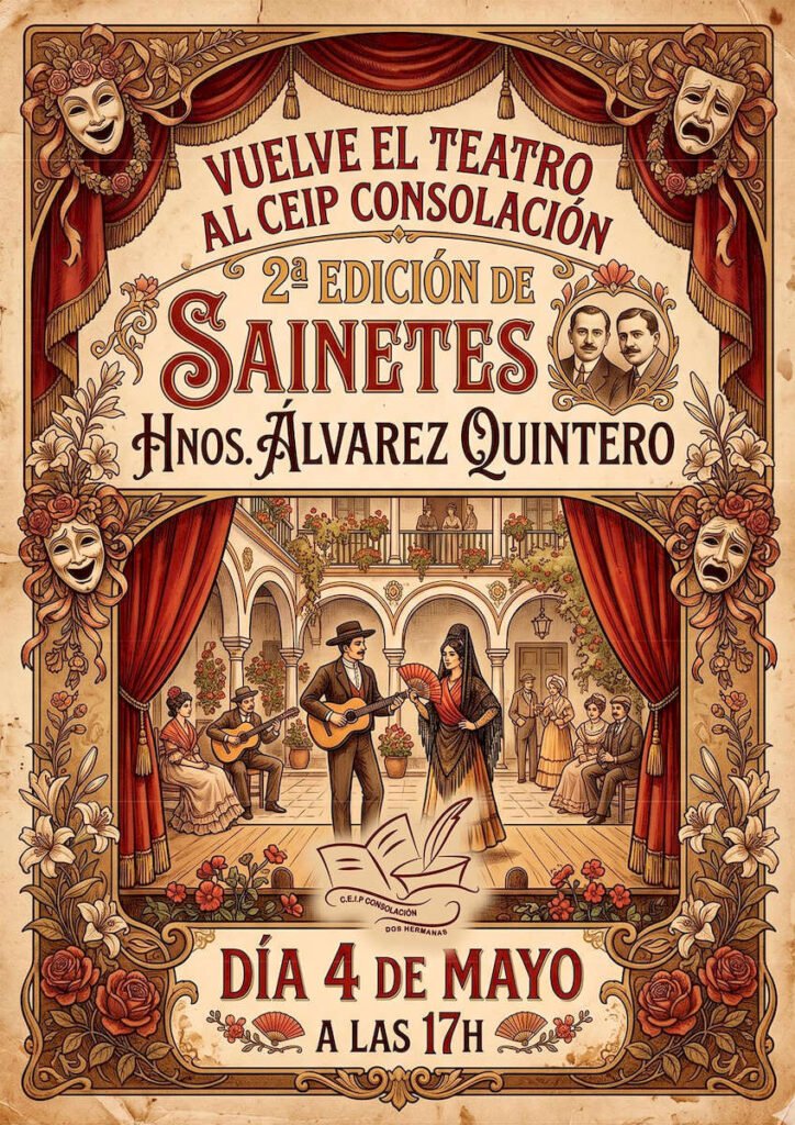Vuelve el teatro al CEIP Consolación con la 2ª edición de sainetes de los Hermanos Álvarez Quintero